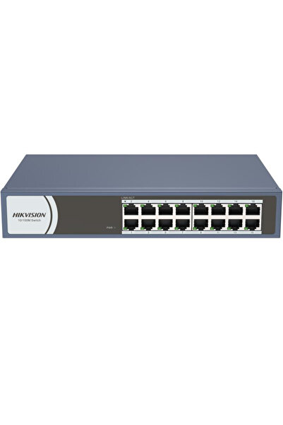 Hikvision Switch : 16 × 10/100 Mbps RJ45 Port, tensiune alimentare 220 VAC, 5...