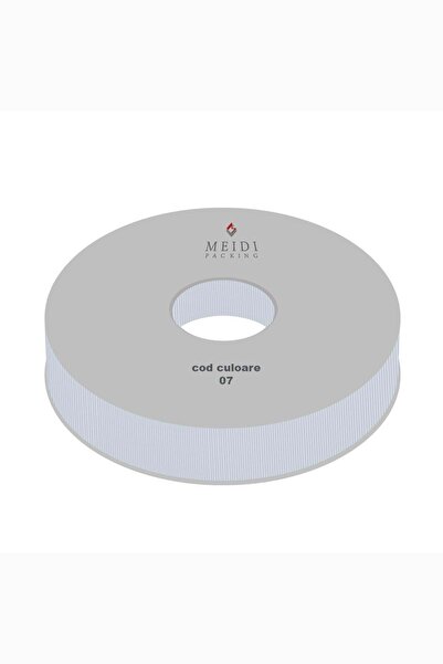 Meidi Packing Meidi Textile Ribbed Ribbon, 0.9 cm wide, 100 y long - Light Grey