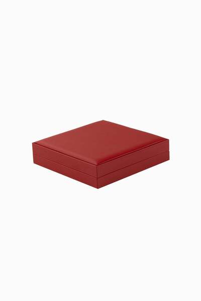 Meidi Packing Meidi Cutie bijuterii Set Gama Piele, 17x17x4 cm - Rosu / Gri -...