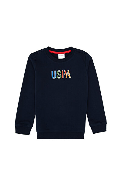 U.S. Polo Assn. سويت شيرت أساسي باللون الأزرق الداكن للأولاد 50316509-VR033