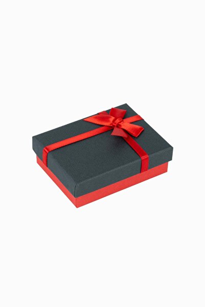 Meidi Packing Meidi Jewelry Box Normal Paper, 7x9x3 cm - Black / Red - Set of...