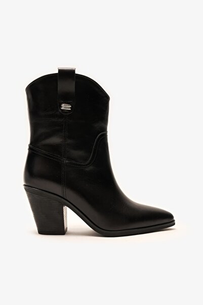Louis Cardy Wonder Black Leather Women's Western Boots