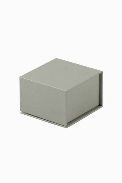 Meidi Packing Meidi Jewelry Box Ring Magnet, 6x6x4 cm - Gray - Set of 24 pcs