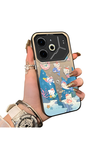 CHICASELUX حافظة هاتف متوافقة مع هاتف Tecno Pova 6/Pova 6 Pro 5G مطبوع عليها ...