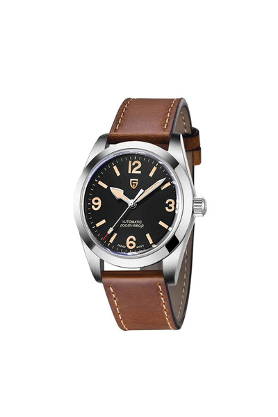 Pagani design Automatic Watch PD-1751 Black, Miyota 8215, Sapphire, Leather, ...