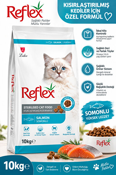 Somonlu Kısırlaştırılmış Kedi Maması 10 Kg