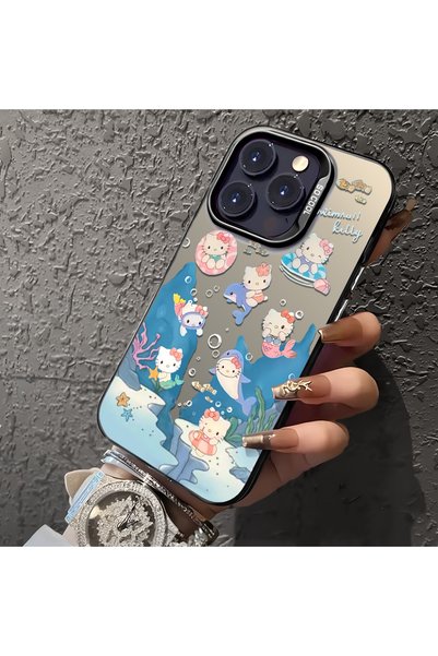 CHICASELUX Mi 15t Pro Compatible Submarine World Cartoon Cat Printed Phone Case Shock Absorption