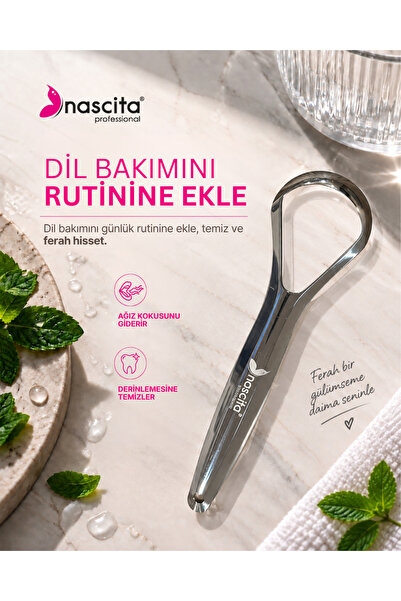 nascita Professional Stainless Steel Tongue Cleaner