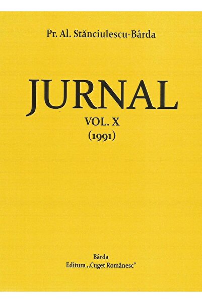 Generic Brand Jurnal. Volumul. X (1991), Al. Stanciulescu Barda