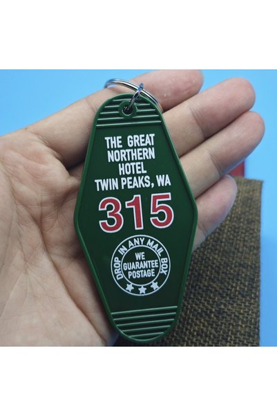 Choice Red The Great Northern Hotel Room 315 Keychain Twin Peaks Inspired Key...