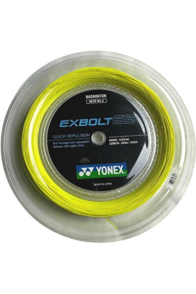 YONEX EXBOLT 65 Badminton String - 200m Reel Yellow