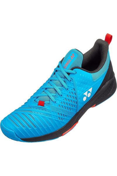 YONEX Sonicage3 Wide Men's Beach Court Shoes, Blue black, 43 EU