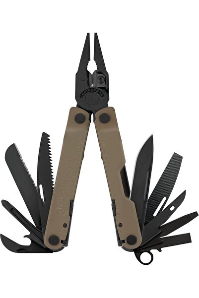 Leatherman Rebar Multi-Tool - 17 All-Tools for DIY & Camping, Black Stainless...