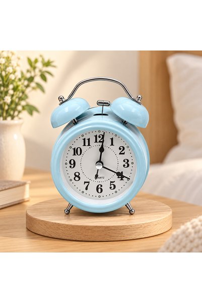 Sense Masaüstü Analog Dekoratif Çalar Saat Masa Saati Küçük Boy