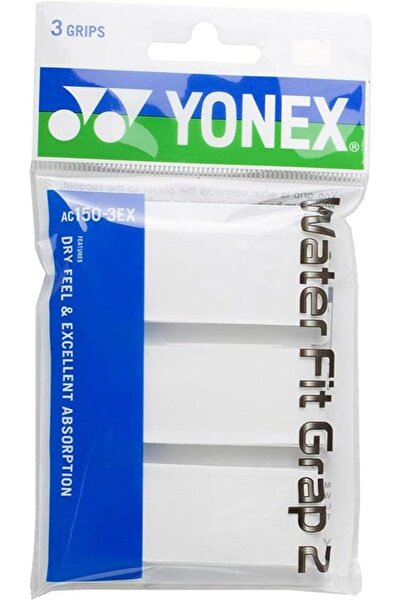 YONEX AC150-3EX Water Fit Grap 2 Pack, White