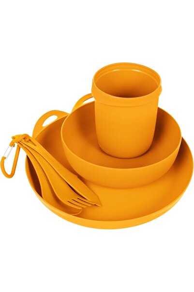 Sea to Summit Delta Camp Set (Bowl, Plate, Mug, Cutlery), Orange, One Size