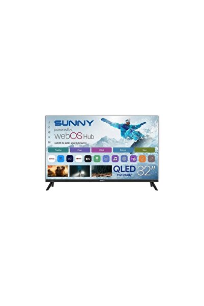 Sunny SN32QHMLN-W02 Hd 32" 82 Ekran Uydu Alıcılı Webos Smart QLED Tv