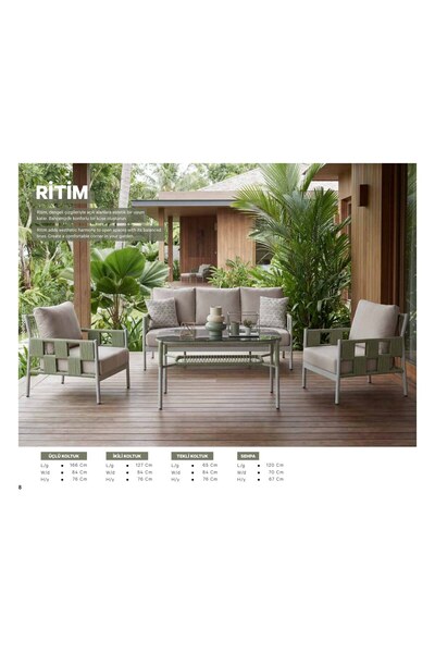 PALM GARDEN RİTİM OTURMA GRUBU