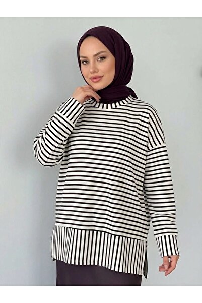 Foremia Striped Oysho Tunic-Purple