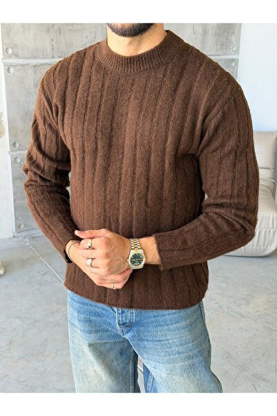 FO4RBS Ribbed Textured Knitwear Brown