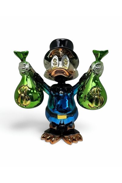 Greenmall Billionaire Duck Dekoratif Ördek Biblo – Mavi 40 cm
