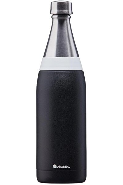 Aladdin Fresco Thermavac Stainless Steel Water Bottle, Lava Black, 0.6L