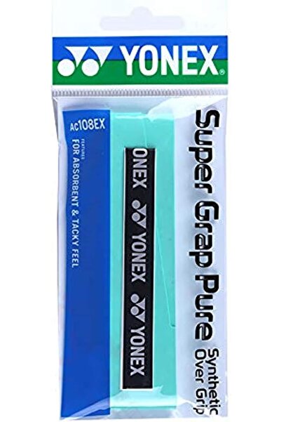 YONEX AC108EX Super Grap Pure Badminton Racquet Grip, Green, One Size