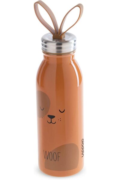 Aladdin Zoo Thermavac™ Stainless Steel Water Bottle 0.43L Dog – Soft silicone...