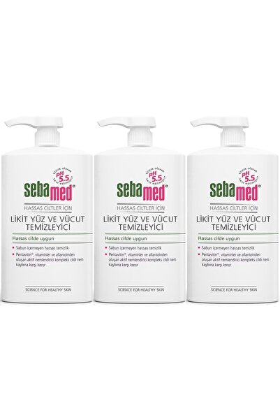 Sebamed Face and Body Cleansing Liquid 300 ml (Set of 3)
