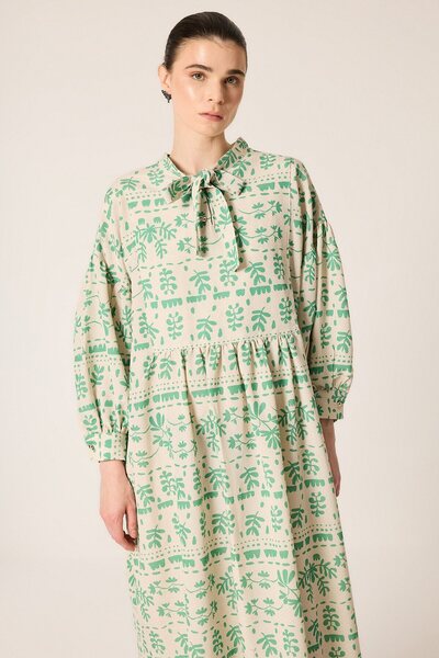Touché Privé Patterned Linen Dress
