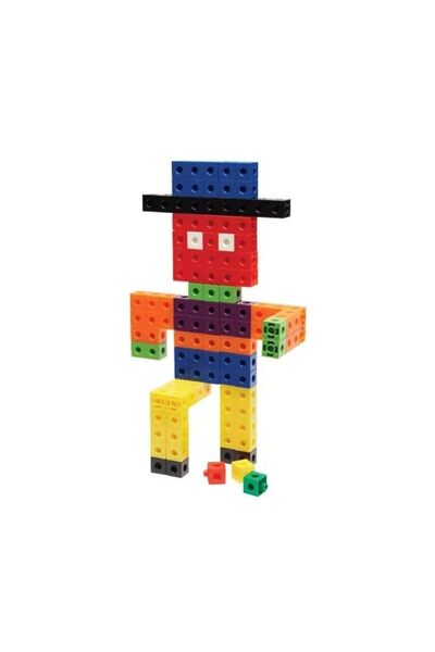 cagdaskids Geçmeli Birim Küpleri 100 Parça (Çok Amaçlı Matematik Cubes)