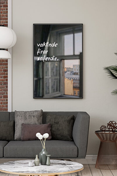 Tepeli Home Ahşap Görünümlü Şık Çerçeveli Tablo – Modern Dekoratif Duvar Süsü...