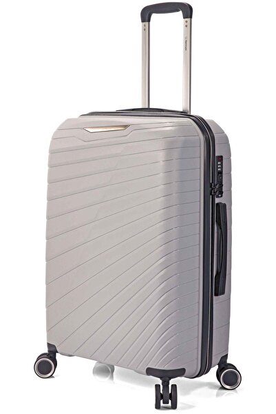 Benzi Troler mare extensibil BZ 5808, 76x49x30 cm, PP, cifru, 4x360 °, gri