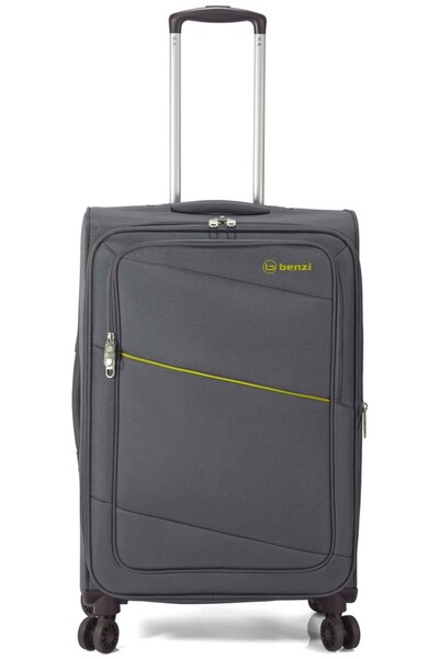 Benzi Troler de cabină BZ 5757, 4 roți duble, poliester, 54 cm, gri