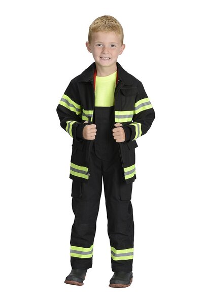 Toybox Kids Firefighter Costume Role Play Dress Up Set, Large