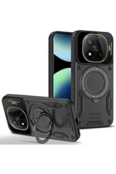 OEM Υβριδική Πίσω Θήκη Μαύρη (Redmi Note 14 Pro 5G / Poco X7)