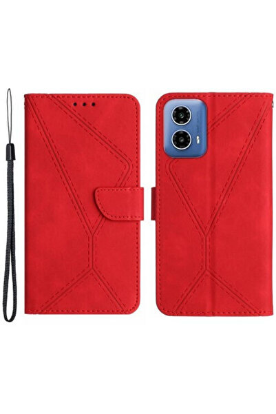 OEM Ht05 Θήκη Πορτοφόλι με Βάση, Δερμάτινη Όψη, για Motorola Moto G85 5G S50 ...