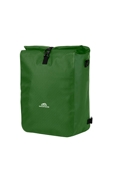 Dutch Mountains Geantă de bicicletă, tip rucsac, carbon, material prelată, 604388, verde
