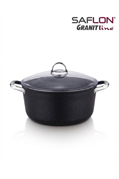 SAFLON Titanium Deep Casserole Stew Pot 32 cm Fireproof Non-Stick