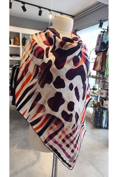 La Boutique Milano Paris LA BOUTIQUE وشاح حرير سورا 100%