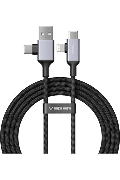 Veger Καλώδιο USB σε Type-C / Lightning V313