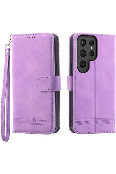 OEM Dierfeng Df-03 Θήκη Πορτοφόλι Μωβ (Galaxy S25 Ultra)