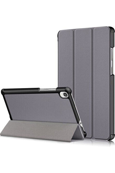 OEM Δερμάτινη Θήκη Flip Γκρι για Lenovo Tab M8 HD8505/8705