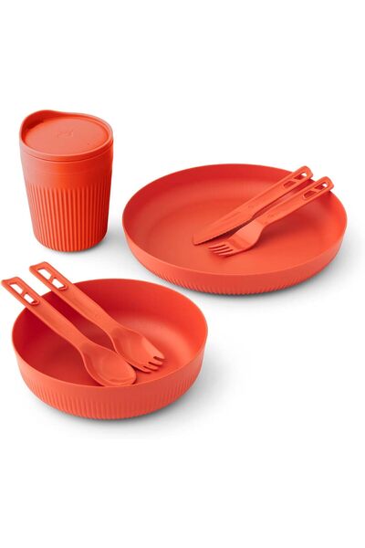 Sea to Summit S2S Passage Dinnerware Set [7 Piece] - Orange Plate, L Bowl, In...