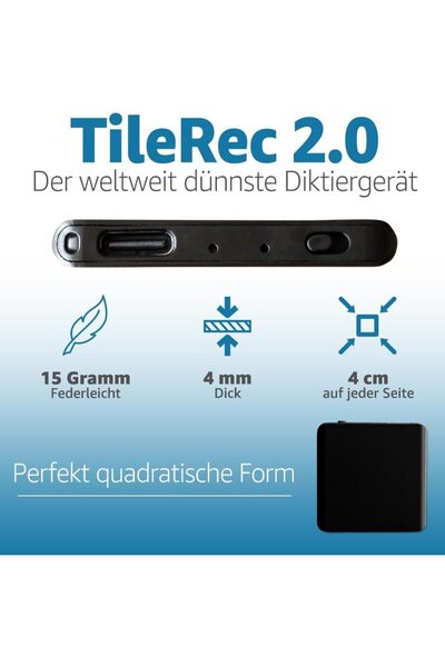 Attop Reportofon, attodigit@l, 64GB, 1145 ore de înregistrare, grosime de 5mm, autonomie de 30 de ore