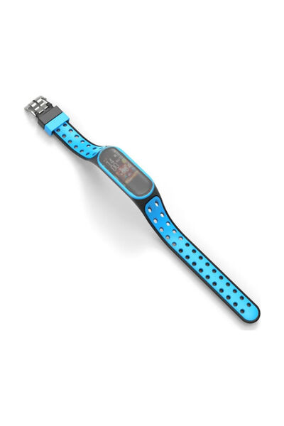 OEM Λουράκι με διπλό κλιπ σιλικόνης μπλε (Mi Smart Band 5/Mi Smart Band 6) ED...