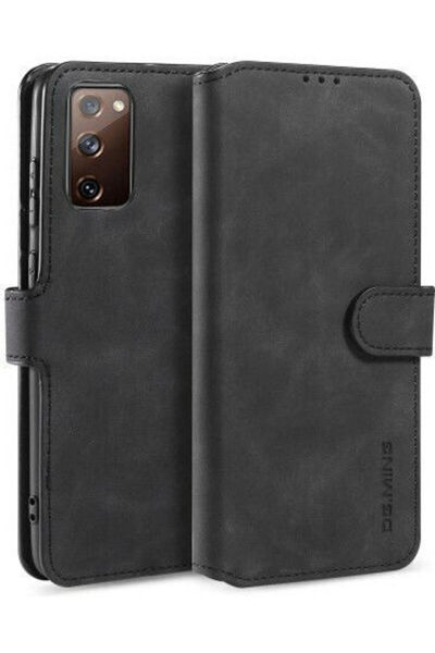 OEM Βάση Στήριξης Opsis Retro Wallet Συνθετικό Δέρμα Μαύρο (Galaxy S20) Κωδικ...