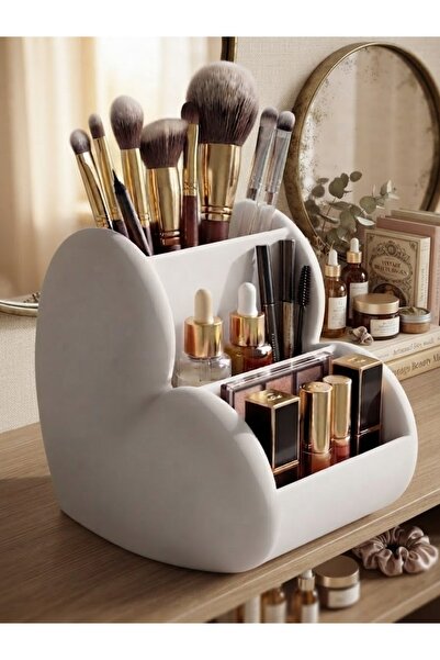 Modern Minimalist Tasarım Çok Bölmeli Makyaj Malzemesi ve Ruj Düzenleyici Organizer⁠