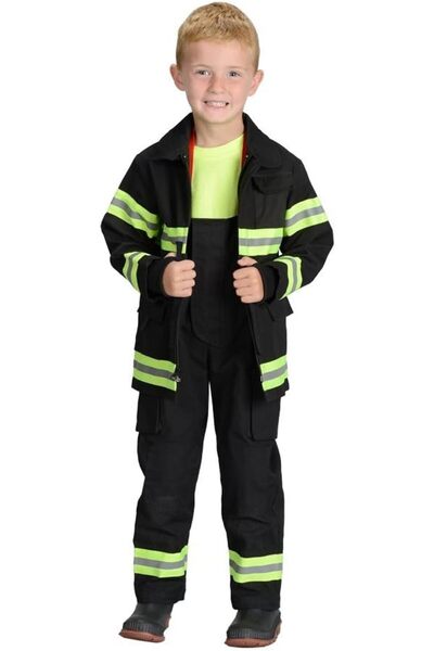 Toybox Kids Firefighter Costume Role Play Dress Up Set, Small (3-5years)