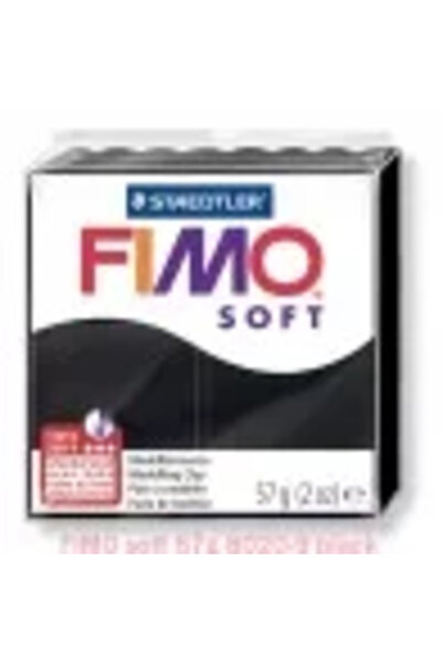FIMO Pastă de modelat Soft 57g- negru
